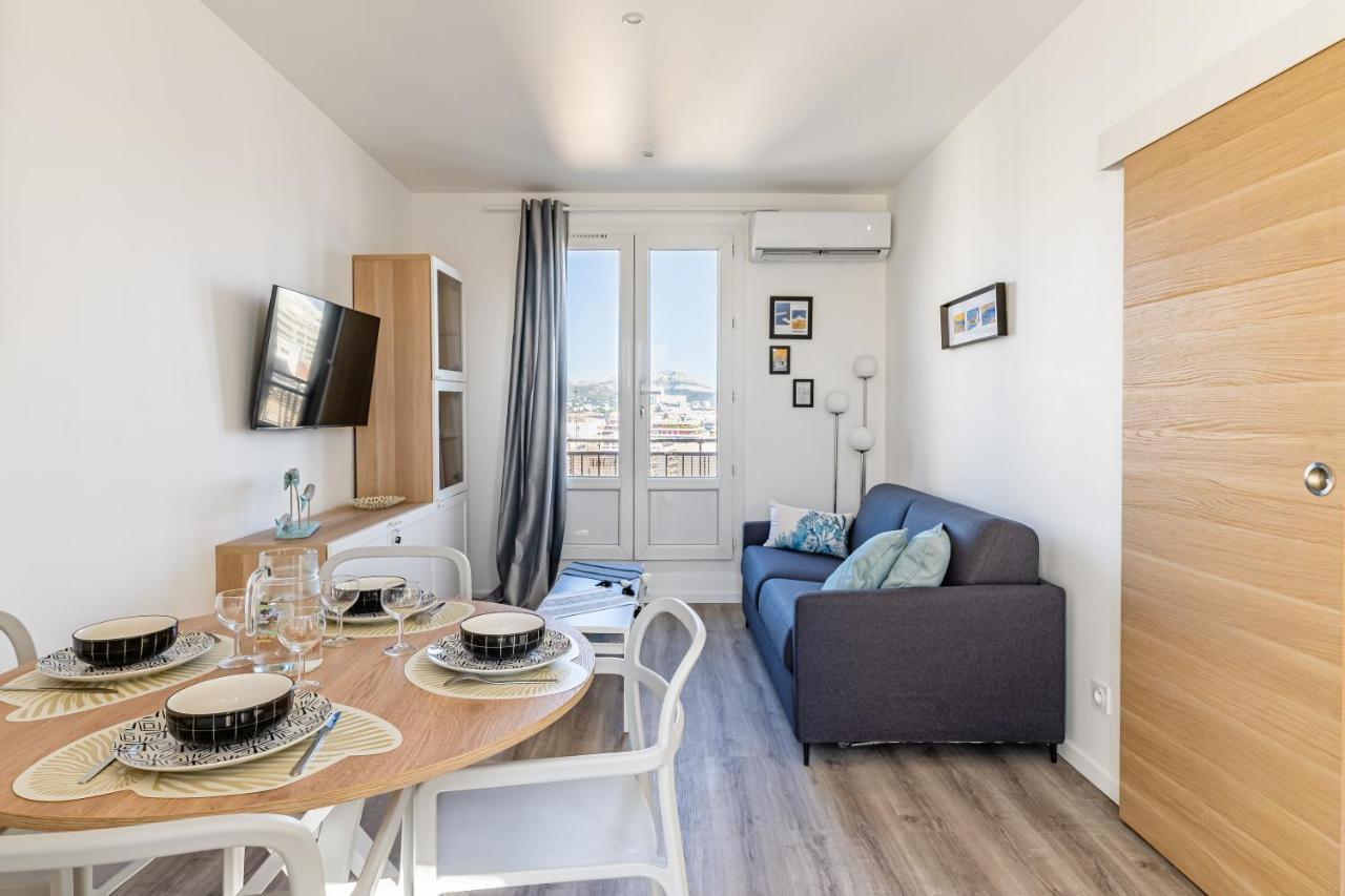 Appartamento Marseille: Superbe Vue Sur Notre-Dame De La Garde Esterno foto